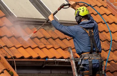 Démoussage et hydrofuge de toiture à Taïx